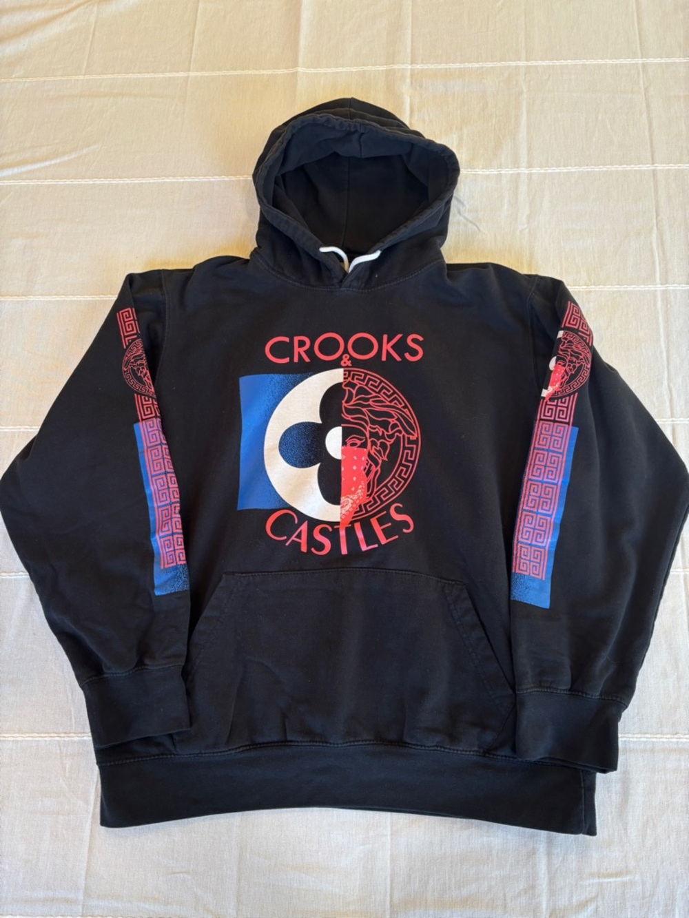 Crooks & Castles Medusa Floral Hybrid Graphic Hoodie XL